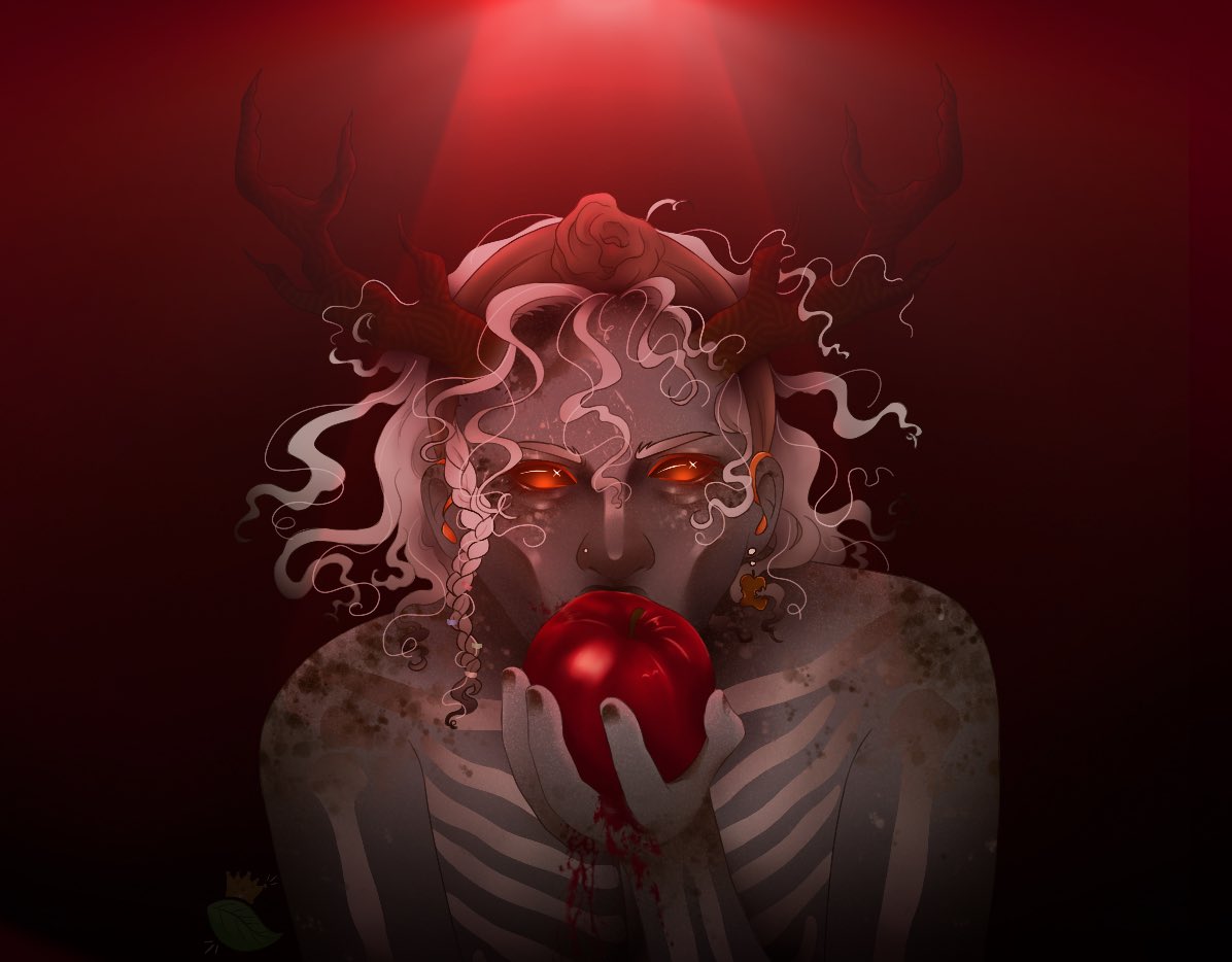 RoyalTreeArt's tweet photo. Shana Tova and Happy Rosh Hashanah!
Have Eden biting an apple
(It’s also her birthday~)
#PrinciplesOfSin
#art #digitalart #famineoc #ocart #eden https://t.co/mzcZlj6NCR