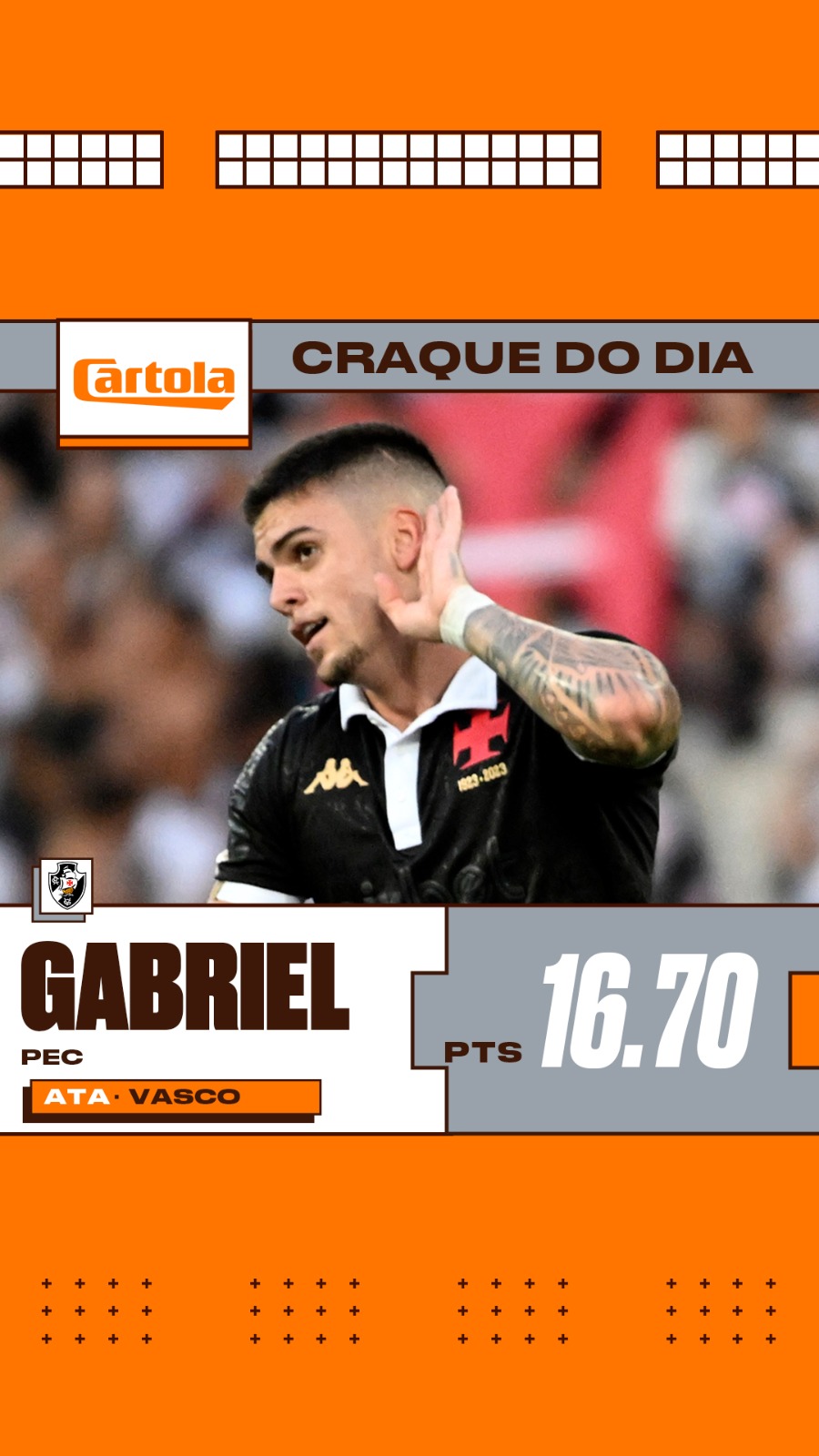 Cartola 2023: Gabriel Pec brilha, e Vasco domina seleção da rodada #23 do  meio pra frente, cartola