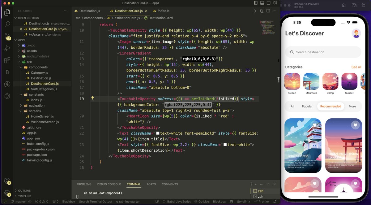 Sagar__Dev's tweet image. Hey! 👋 
🚀 Just started learning React Native! 
📱 Created my first destination app 🗺️ 
🛠️ Building projects like a pro 💪
 🙌 Excited for the coding journey ahead!
 #100DaysOfCode  #100daysofcodechallenge  #iOS 
#LearningJourney