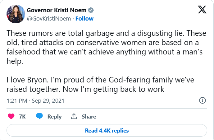 1blmoss_'s tweet photo. @ItsBristolBaby @KristiNoem @BassProShops This tweet didn't age well. https://t.co/r4yrIJ9UwH
