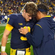 NFLFutureStars's tweet photo. J.J. McCarthy had a less than stellar outing today against BGSU: 

*8/13 (61.5%)
*143 yards
*2 TD’s
*3 INT’s 😬

Michigan needed a big 3rd quarter to pull away from BGSU tonight. We’ll see how this lackluster performance impacts McCarthy’s Heisman odds. https://t.co/ZkPpvygj3N