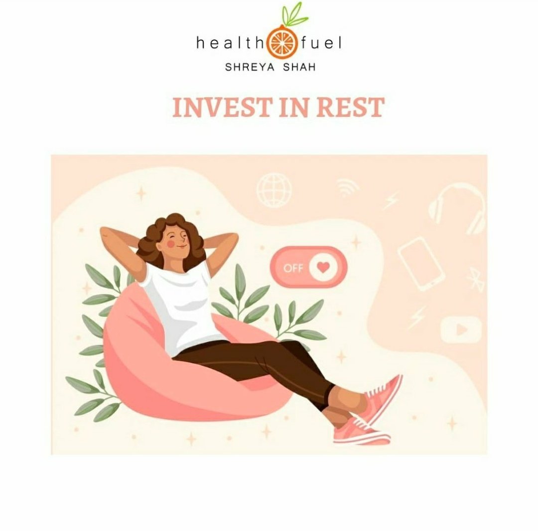 ShreyaShah22's tweet photo. INVEST IN REST!!!

It is important to relax, slow down and be at peace during the weekends!

Why REST days are important?

🔸Rest & Repair

Our body needs not only sleep but downtime in order to repair muscle damage done through workouts AND replenish nutrients (like magnesium, iron, and glycogen) that were used during exercise.

🔸Immunity

Without proper rest, your immune system can���t catch up to all the repairs your body needs.

🔸Sleep

 Sleep gives your body time to recover, conserve energy, and repair and build up the muscles worked during exercise. 

When we get enough good quality sleep,the body produces growth hormone. During childhood and adolescence, growth hormone makes us grow — as the name implies, 

When we are older, it helps us build lean muscle and helps our body repair when we have torn ourselves up during a hard workout

🔸Inflammation

If you do not let your body relax, the inflammation festers, leaving you feeling bloated, and tired and with your defenses down to cold & flu. if you're trying to lose weight by excessive exercise, you may find you hit a plateau, which is because of inflammation. 

🔸Rest = Muscle Gain

The best way to help your body recover & stay on track to reach your goals is by taking a RD. Muscle gain happen to your body after the workout,not during.when your muscle tissue repairs itself during days off & you come back stronger &with more muscle mass

 🔸Mental Health

From a psychological standpoint, taking a rest period can rekindle your hunger for exercise and help prevent burnout. Mental fatigue is as bad or even worse than physical exhaustion!

HOW OFTEN ONE MUST TAKE A REST DAY?

When you rest and how you rest is up to you. Sometimes, people need a rest day every other day, some 1-2 days per week, others a few days per month.

On a rest day, do things like get extra sleep, read a book, go for a walk in nature or learn to cook a new recipe. 

Remind yourself that a rest day is helping you reach your goals, it is not hindering them!