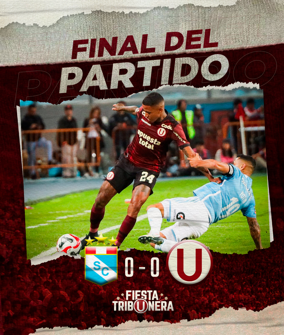 FTribUnera's tweet photo. ⚽⚽¡𝗙𝗶𝗻𝗮𝗹 𝗱𝗲𝗹 𝗽𝗮𝗿𝘁𝗶𝗱𝗼!⚽⚽
📌  @ClubSCristal 0 🆚 𝑼𝒏𝒊𝒗𝒆𝒓𝒔𝒊𝒕𝒂𝒓𝒊𝒐  0
🏆  @LigaFutProf
🗣️ "𝙅𝙪𝙣𝙩𝙤𝙨 𝙝𝙖𝙨𝙩𝙖 𝙚𝙡 𝙛𝙞𝙣𝙖𝙡"
#YDaleU #SCxU https://t.co/4MJjPYec0F