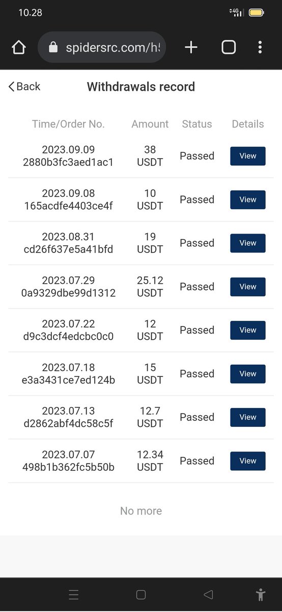 KatulistiwaL3's tweet photo. WD KE 5  MASUK BINANCE EXCHANGE  ....!!!!!
Join 10 Habis kloter bisa nya join 20 dengan deposit 10 usdt karena banirnya peminat.

Jangan lupa join al https://t.co/Gp9Onqt7Mx

Airdrop SRC Token free 20.000 SRC
Langkahnya
A.Register 
https://t.co/Gp9Onqt7Mx
masukan email dan pasword.
B.Done
C.log in
D.liat di menu aset
-----------
Road map
✅ 2022.3 
⭐️Proyek laba-laba secara resmi meluncurkan pengujian internal✔️
🔼2023.1 
⭐️Spider meluncurkan rencana pemasaran hubungan multi-negara untuk secara komprehensif mempromosikan wabah ekologi Spider Web 3.0✔️
🔼2023.6 
⭐️ Token SRC resmi diterbitkan, membuka model pengembangan ekonomi token platform✔️
🔼2023.7 
⭐️Luncurkan segmen pengembangan komunitas dan tata kelola Spider Token SRC✔️
🔼2024.3 .Spider Token SRC. terdaftar di bursa✔️
🔼2025.1 
⭐️Spider telah menjadi tolok ukur investasi DeFi dan alat investasi perdagangan digital cerdas teratas, dikenal luas dan digunakan oleh investor; .SRC telah menjadi salah satu token utama✔️
------
Kita trading di join AI 1.0
Besok jam 12 siang.
Cara mengaktifkan mesin cuannnya
1.Klik *home*
2.klik *join Ai* paket 10$ paling atas
3.klik *join Ai*
4.isi nominal aset yg di stakingkan.. Isi 10
5.isi password login
6. Klik *join Ai*
7. Selesai
8.WD minimal $2 gass fee $1
Mesin Cuan bekerja 24 jam, setelah 24 jam aset dan profit akan masuk ke aset balance, dan setelah itu lakukan kembali pengaktifan mesin cuannya
----------------
Komisi pengembangan 
🔼Setelah mengundang teman untuk mendaftar, selama mereka bergabung dalam transaksi AI, mereka bisa mendapatkan bonus penghasilannya✔️

Tingkat 1️⃣ 70%
Tingkat 2️⃣ 20%
Tingkat 3️⃣ 10%

Hadiah Lv1️⃣ 0,03 USDT*70%=0,021 USDT
Hadiah Lv2️⃣ 0,03 USDT*20%=0,006 USDT
Hadiah Lv3️⃣ 0,03 USDT*10%=0,003 USDT

Misalnya:
A mengajak B,
B mengajak C,
C mengajak D
Semuanya ikut transaksi AI sebesar 10 USDT, 

Pendapatan A adalah sebagai berikut:
A mengundang B, 
A mendapat untung 0,21%✔️
B mengundang C, 
A mendapat untung 0,06%✔️
C mengundang D, 
A mendapat untung 0,03%✔️https://t.co/Gp9Onqt7Mx