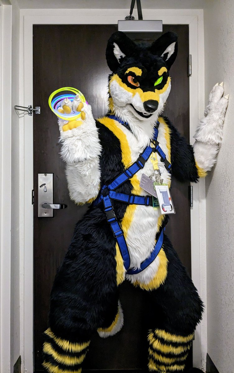 WolfClef's tweet photo. Ready to LIGHT UP THE DANCEFLOOR at the #fursonacon rave! https://t.co/trBBaTUouu