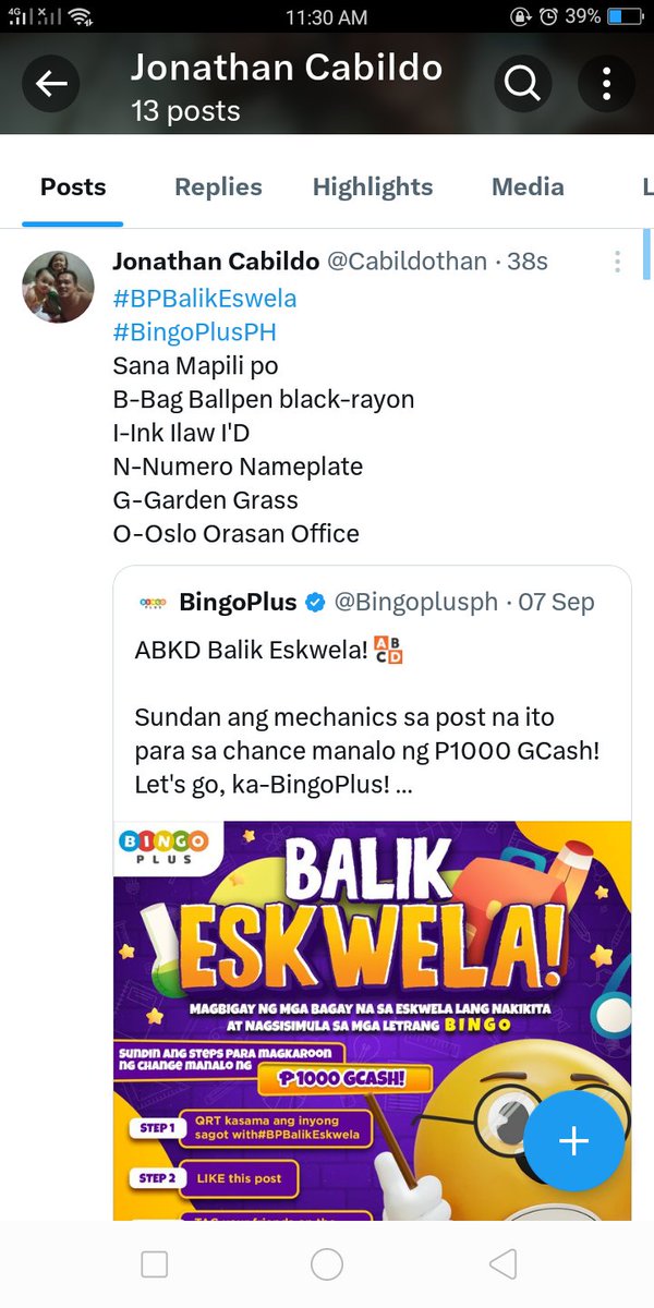 Cabildothan's tweet photo. @Bingoplusph #BPBalikEswela 
@KristineOlili 
@Galadriel_Nori 
@iamlaine03 
@LaisaMercurio 
@jm_delearth 
@sonnyey_ 
#BingoPlusPH https://t.co/x0uKibf2Z2