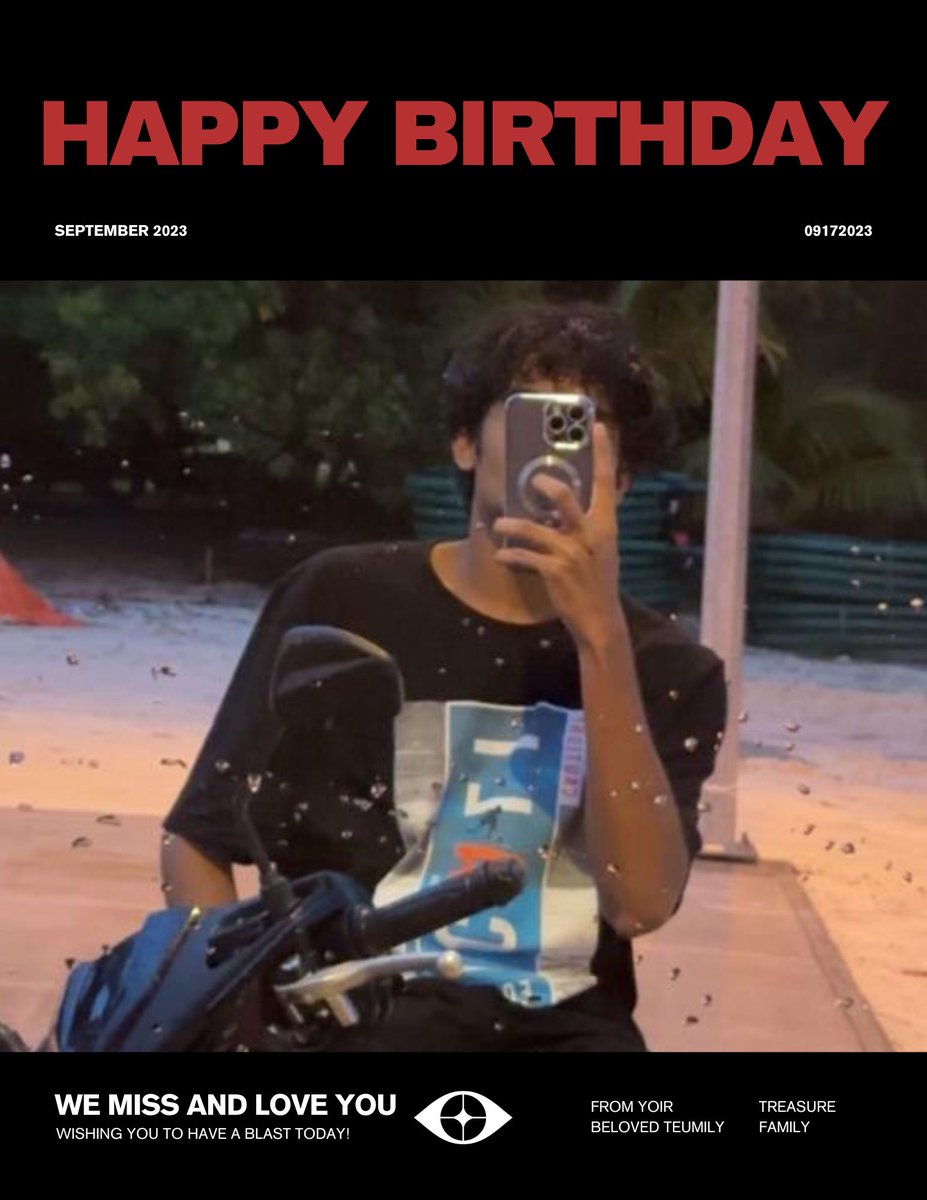 TEU_mily's tweet photo. HAPPY BIRTHDAY MARTIN 🎉
✅2023.09.17 @Ahnhaniday

#TREASURE  #MARTIN #HAPPYBIRTHDAY #20230917 #TEUMILY @TEU_mily https://t.co/6A0VGHdaBW