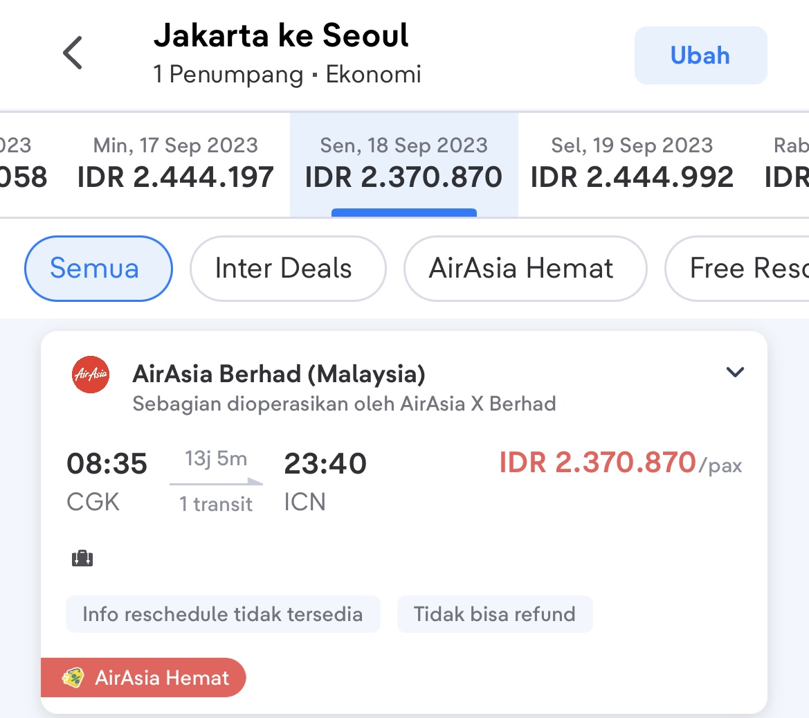 lalilulelay's tweet photo. Para pencinta promo merapat!!! 
Aku dpt tiket pesawat ke Korea murah banget cuma 2jtan dari @tiket tim UMR People langsung bisa cuss. Hunting langsung promonya disini ya 😍👇🏻
https://t.co/GZ2MnTdGW7 

#Sobattiket #Bulatkantiketmu #tiketmurah https://t.co/WU1ScvyY0r