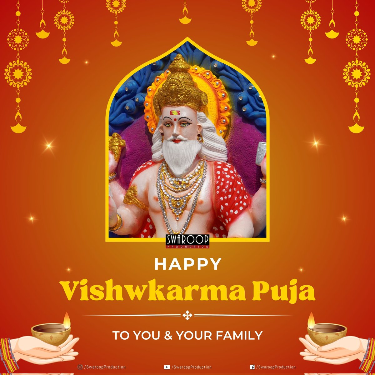 WeCaptureMotion's tweet photo. May your artistic talents shine brighter than ever. Happy Vishwakarma Puja!

#Ranchi #Jharkhand #Vishwakarma #SwaroopProduction https://t.co/ZoEypPCIpM