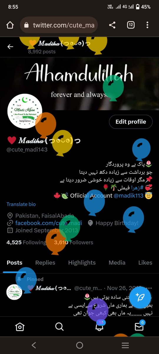 Balloons🎈🎈🎈🎈🎈 on my timeline 🥰😍🥳🎉🍫

#BBN #زھرا