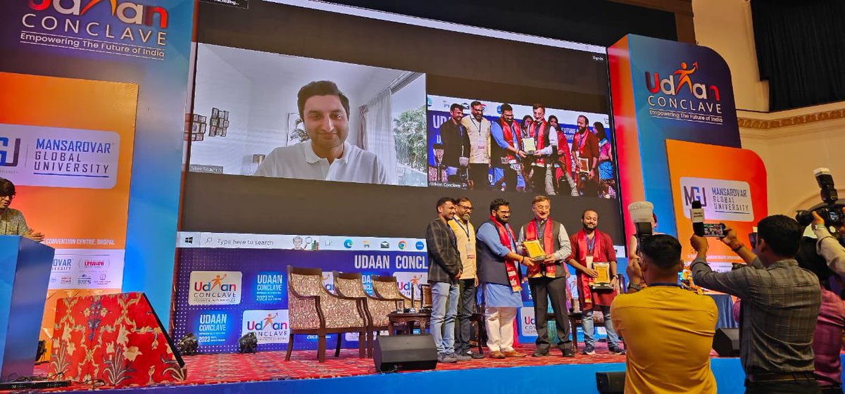 At his core <a href="/VTankha/">Vivek Tankha</a> has always deeply cared for the youth of this country. The Udaan conclave in #Bhopal this weekend marks the beginning of exciting conversations, mentorships and ideas. A great first session!! <a href="/MansarovarGlob1/">Mansarovar Global University</a> <a href="/LtGenAjai/">Ajai Singh</a> <a href="/Kartiksharmamp/">Kartikeya Sharma</a> <a href="/shivsharma_5/">Shiv Sharma</a>