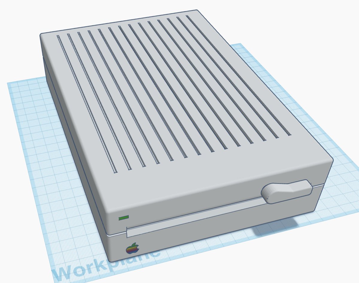 javmast3r's tweet photo. From design to production in a few hours!! Thanks to @BambulabGlobal 
#3dmodeling #3Dprinting #Apple #AppleII #Macintosh #ClassicMac https://t.co/dERv8N8h9Y