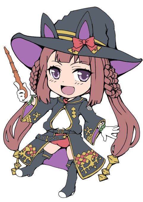 #みんなでデフォルメ絵をあげて幸せな気分になろう 
勝負服スイープをディフォルメして描いてて色々気がつくこともありました
これは楽しいですねぇ 