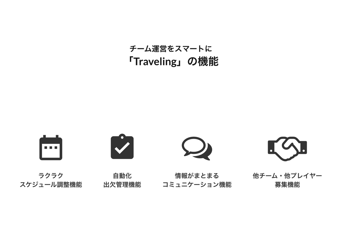 TravelingNBA's tweet photo. アマチュアバスケ業界の発展を願い、チームの運営をスマートにするバスケアプリ「Traveling」を開発中🔥
メンバー募集、出欠管理の自動化が可能に❗

「メリット」
・オーナー・メンバー負担が減る
・スマートな情報共有をサポート
・外部チーム、プレイヤーと繋がれる https://t.co/Ov5BKaEYAo