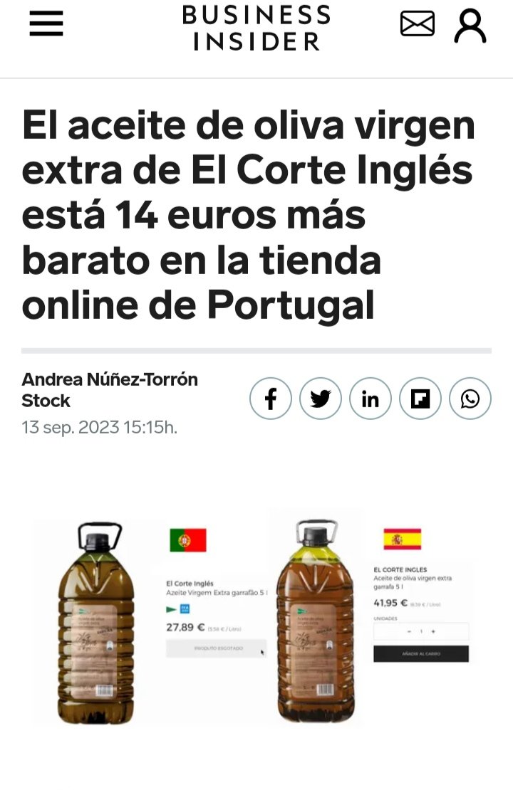 pigdemont_'s tweet photo. Cuando la misma empresa, vende el mismo producto, en dos países distintos con 14 euros de diferencia, el problema es, que nos están robando, punto. https://t.co/FlYrsb0piC