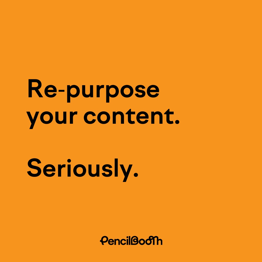 The art of content repurposing is breathing new life into your creations, engaging your audience in fresh ways, and extending the impact of your artistry across the digital landscape.

Don't have PencilBooth yet? Claim your FREE Booth here:
l8r.it/2grI ✏️