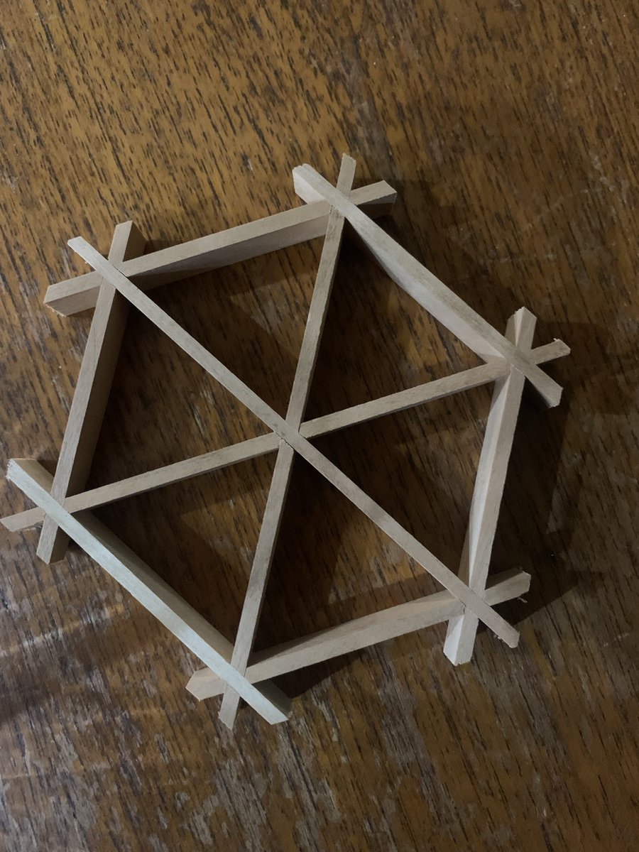 TimberTectonics's tweet image. My first attempt at making a mitsu-kude joint with my new jig.  Worked the first time.  Phew.  #woodworking