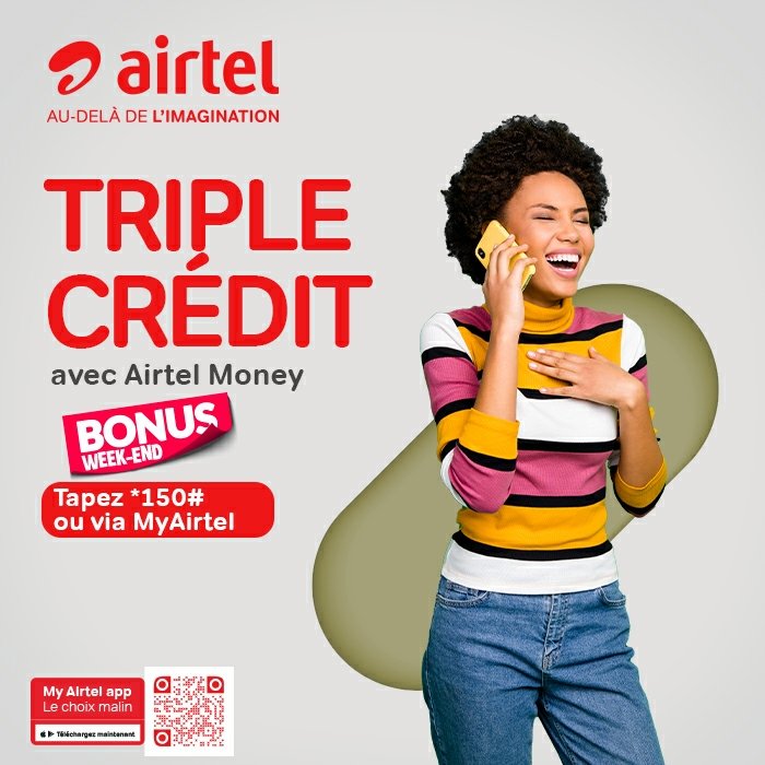 🇬🇦 On continue de se mettre bien ce weekend avec le Triple crédit 😉 sur MyAirtel disponible ici ⤵️
tinyurl.com/app4myairtel