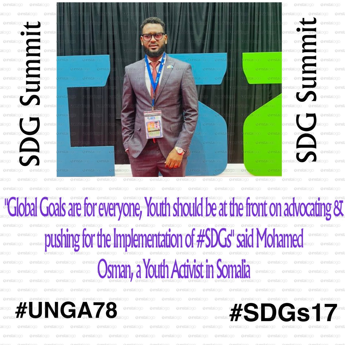 Ore_Osman1's tweet photo. A head of the #UNGA in new york, my message to 🌎 leaders.

“Global Goals are for everyone, Youth Should be at the front in Advocating &amp; pushing for the Implementation of the @ConnectSDGs.

Accelerated Action on the SDGs reduces global challenges.
@DamilolaSDG7 @p_deneufbourg https://t.co/WNggOe097i