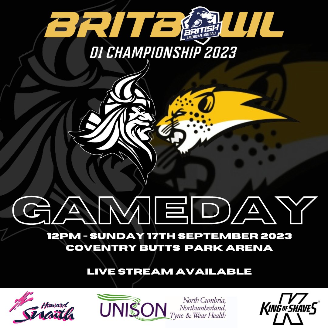 vikings_afc's tweet photo. GAMEDAY!
We're here at @butts_park_arena for #BritbowlXXXV and our D1 Championship clash against @hertscheetahs 
The live stream link is https://t.co/EXfVWJVjLv
Kick off at 12pm. 
Let's go.
#BTMB https://t.co/ufW6ndm3Os