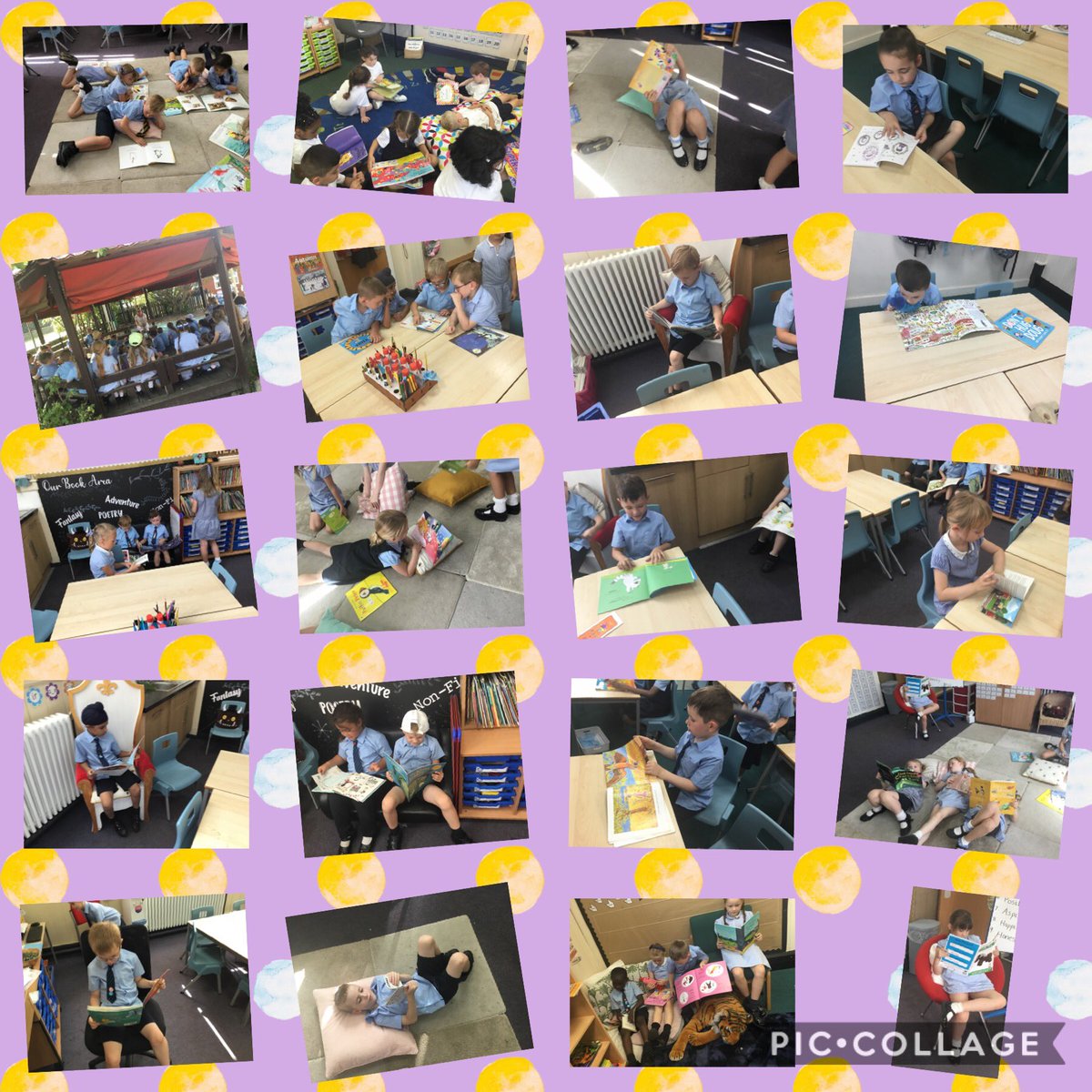 MpYear2's tweet photo. We love reading 📚 Year 2 enjoyed sharing their books from home and exploring our class library during #readhour @school_mount https://t.co/tmh6XVZXVu