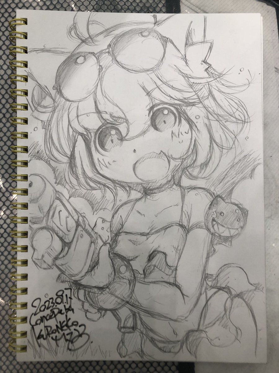 本日のスケブっ!
(掲載OK頂きました)
#名古屋コミティア 