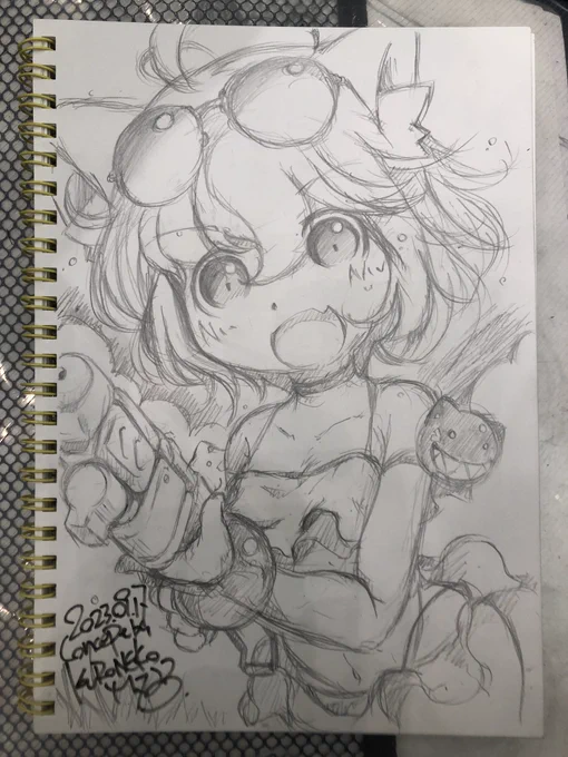 本日のスケブっ!
(掲載OK頂きました)
#名古屋コミティア 