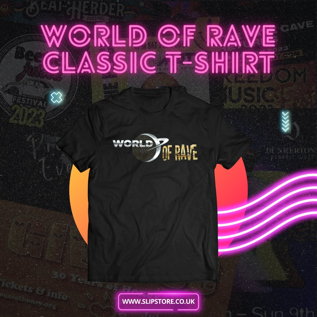 WorldOfRave's tweet photo. Elevate your rave game with the ultimate party essential— World Of Rave Classic TEE! 🌌🎵

https://t.co/4mWSFAi12M

#rave #djs #housemusic #edm #electronicdancemusic #ravemusic #slipstore #worldofrave https://t.co/Q9kXswArA0