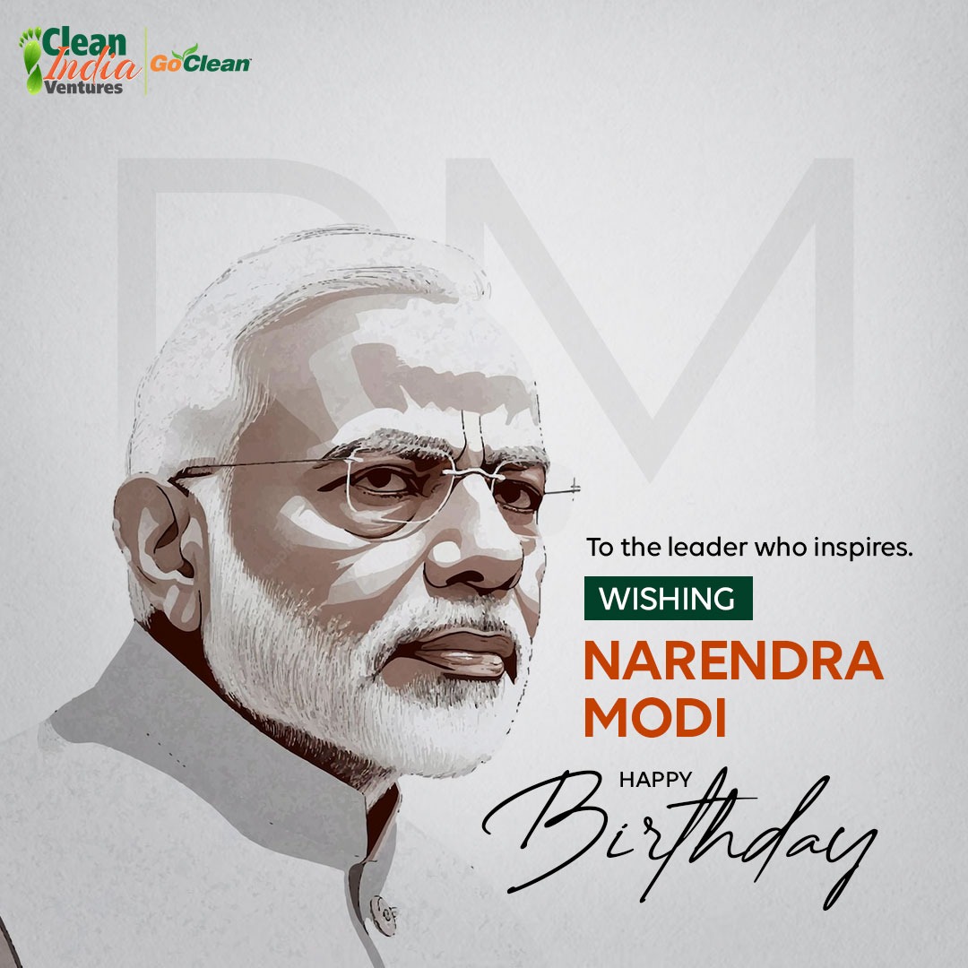 cleanindiatech's tweet photo. Happy Birthday PM @narendramodi
Your visionary leadership has driven India to new heights. We wish you nothing but success and excellent health for years to come.
#NarendraModi #HappyBirthdayPMModi #CleanIndiaVentures #CleanIndiaTech #HappyBirthdayPM #17September #SwachhBharat https://t.co/cmbHC7H3eb