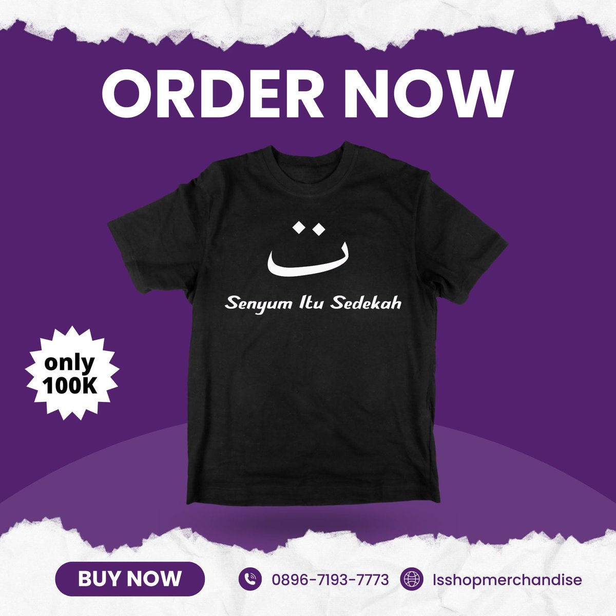 Ready Now !!!
LS Shop Merchandise

Artikel Kode: Senyum Itu Sedekah

-Bahan sejuk dan nyaman cotton combed 30s
-Sablon plastisol yang awet dan tahan lama
-Keuntungan 100% untuk sedekah

Rp100.000
Order? 0896-7193-7773

Follow Instagram kami : 
@lsshopmerchandise