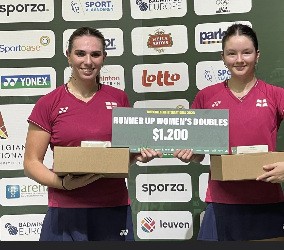 Runners up at the Belgian IC , a big block of tournaments coming up . <a href="/BadmintonEnglnd/">Badminton England</a> <a href="/yonex_badminton/">Yonex Badminton</a> <a href="/yonex_com/">Yonex</a>