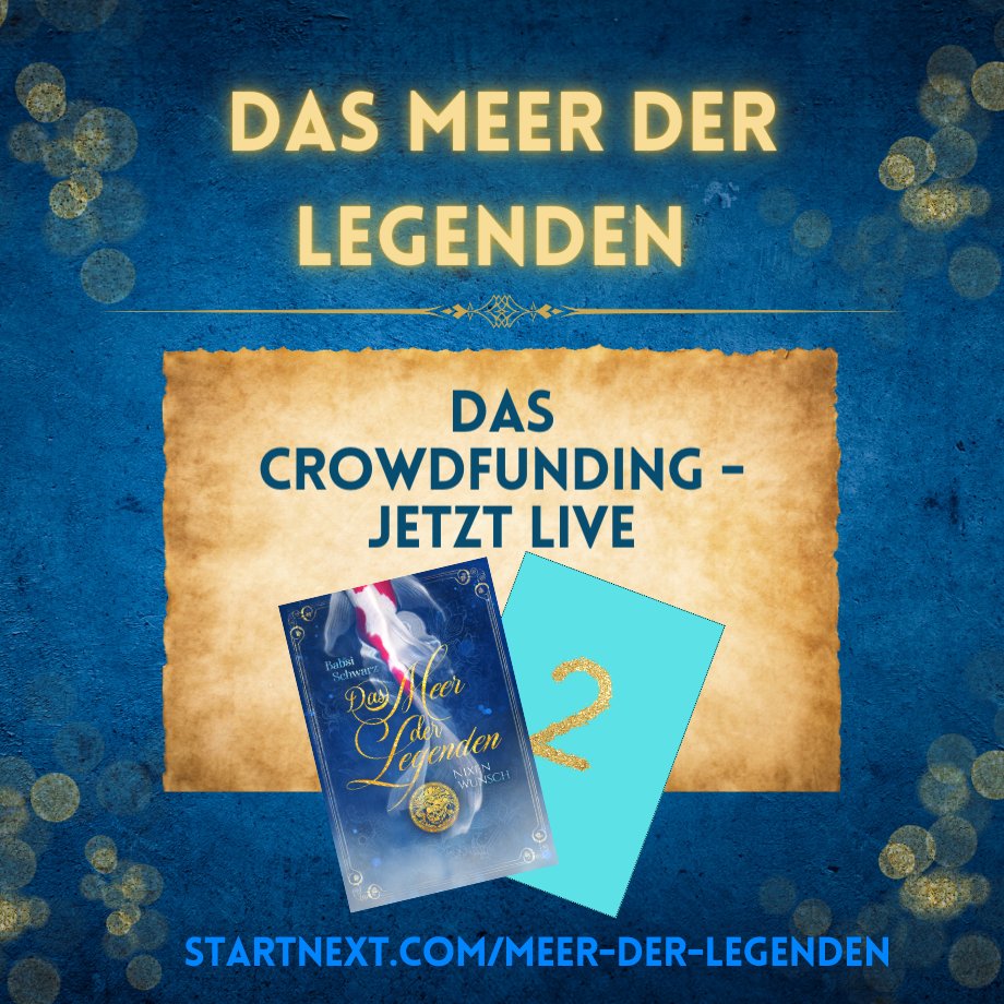 Die Reise beginnt! 💙

Das Crowdfunding zu Das Meer der Legenden ist ab sofort live.
Sichert euch exklusive Belohnungen. Die nächsten Wochen werden aufregend und ich habe viele spannende Dinge für euch vorbereitet. 🥹

LOS GEHT’S!
startnext.com/meer-der-legen…
#meerderlegenden