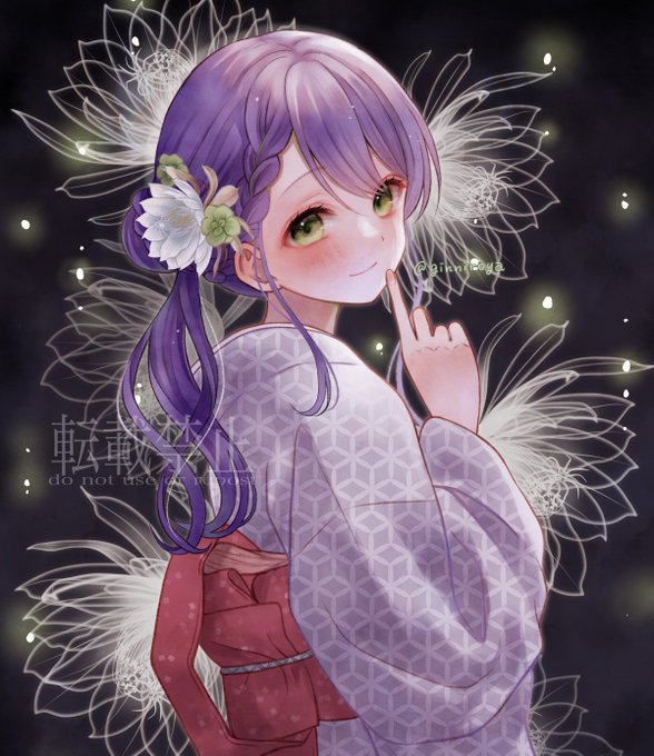 「braid yukata」 illustration images(Latest)