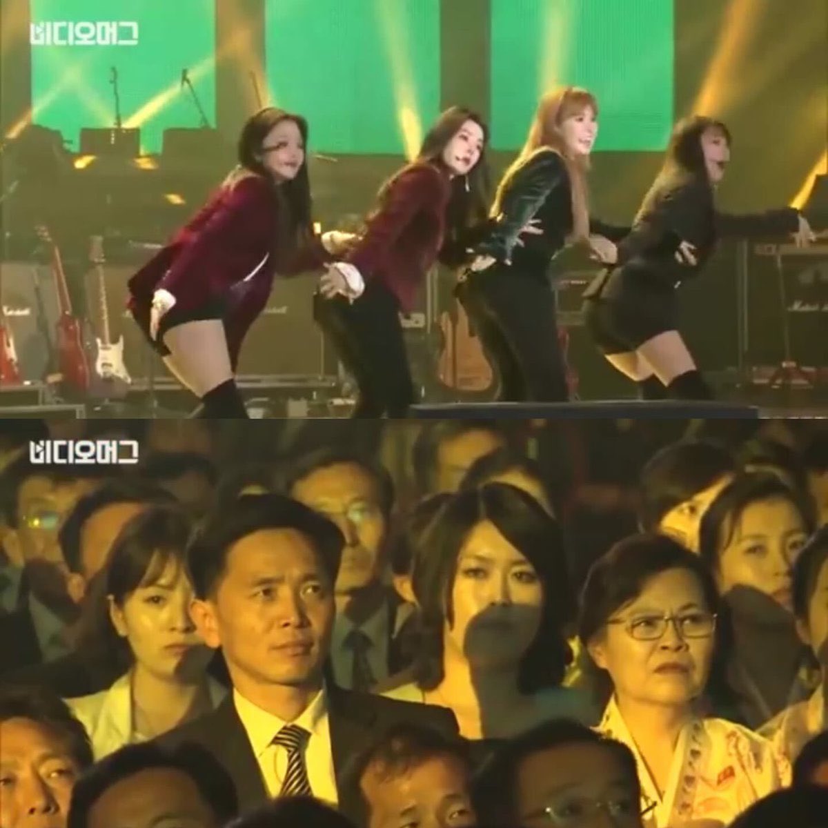 threadsapp3's tweet image. This image of North Koreans witnessing a Kpop performance in Pyongyang always makes me laugh