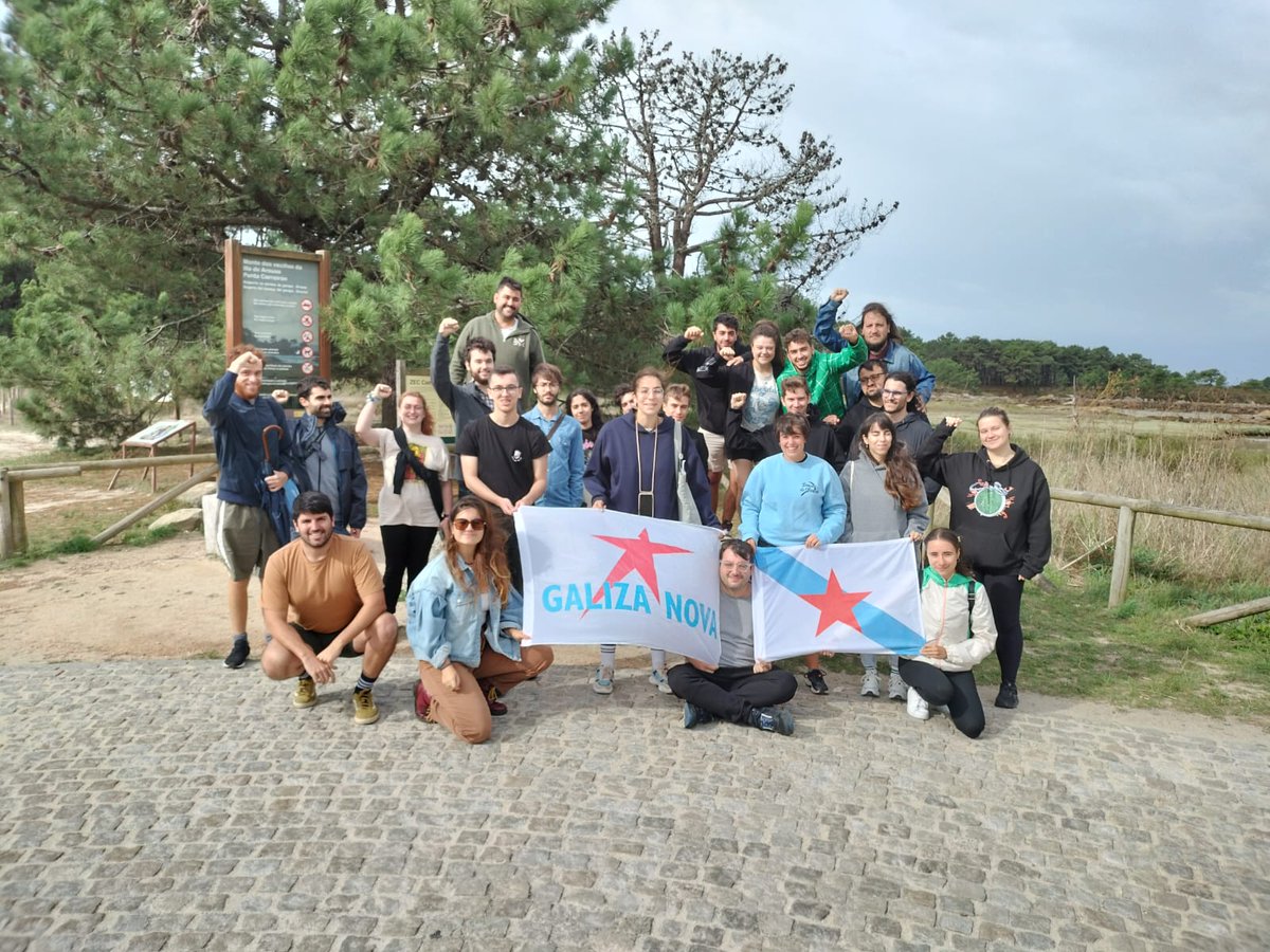 Comezamos o roteiro para coñecer a Illa de Arousa neste segundo día das xornadas ✊🏻