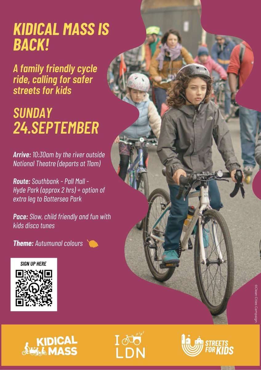 eventbrite.co.uk/e/kidical-mass…

Please share with other schools and your pupils’ families @CopenhagenPrim1 <a href="/HoxtonGarden/">Hoxton Garden Primary School</a> <a href="/QueensbridgeSch/">Queensbridge Primary</a> <a href="/RandalCremer/">RandalCremerPrimary</a> <a href="/LetsGo_Zero/">Let's Go Zero | the zero carbon schools campaign</a> <a href="/aldgateschool/">The Aldgate School</a> <a href="/uksla/">School Library Association (SLA)</a> <a href="/CFGSchool/">Central Foundation Girls' School</a> <a href="/HaggerstonSch/">Haggerston School</a> <a href="/StokeNewSLS/">SLS Stoke Newington</a> <a href="/BridgeAcademyE2/">Bridge Academy, Hackney</a> <a href="/HarrisAcademyPE/">Harris Academy PE</a> <a href="/RPSPrimary/">Rotherhithe Primary School</a> <a href="/CamdenSchool/">CAMDEN SCHOOL</a>