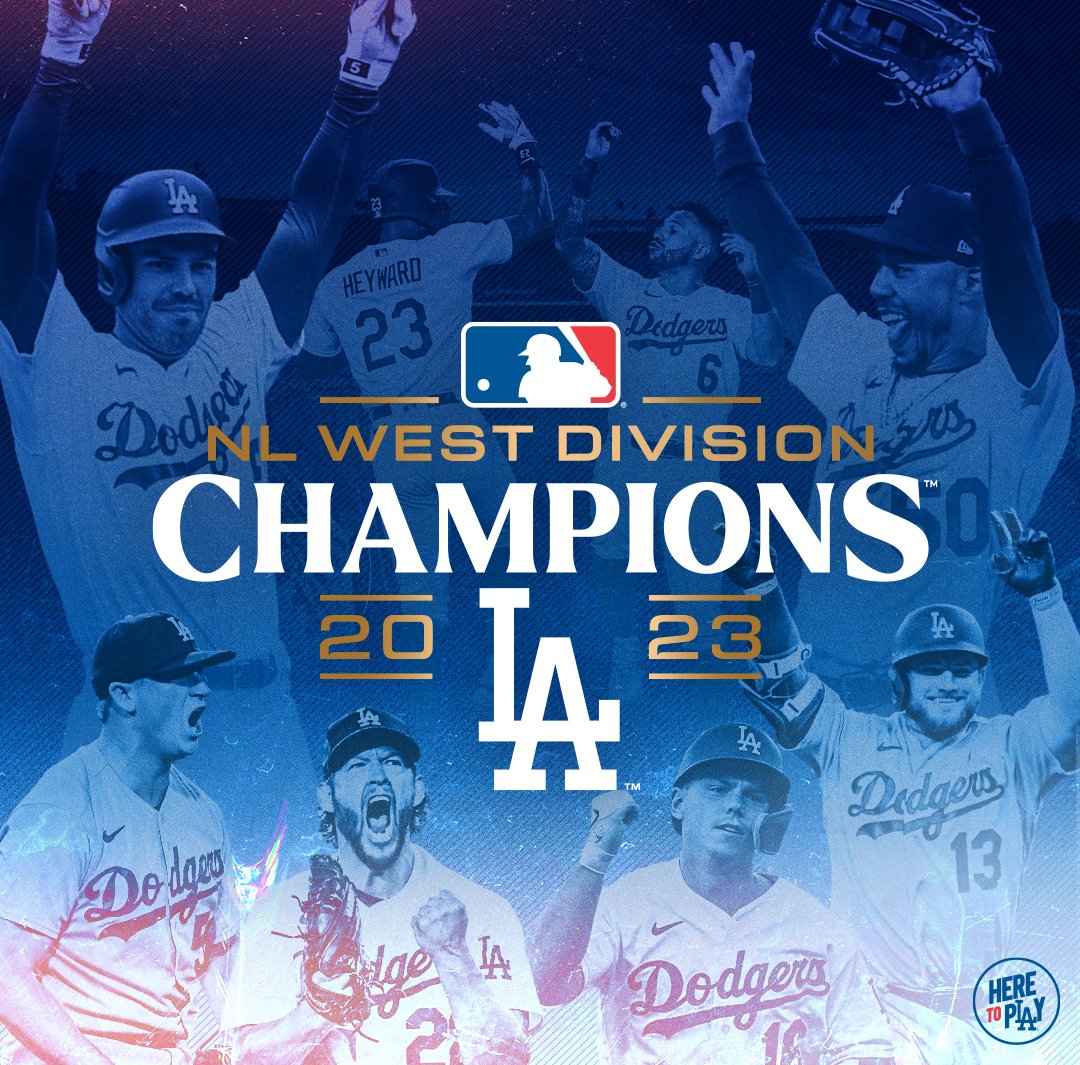 2023 Mlb Nl West Champions The Los Angeles Dodgers Poster Shirt