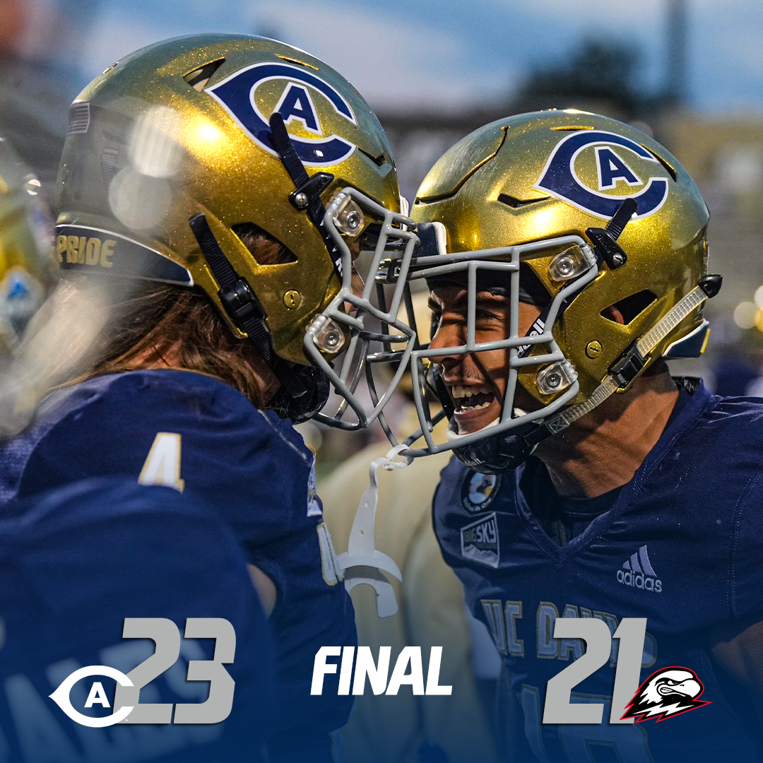 UCDfootball's tweet photo. Back in the win column! 

#GoAgs | @ucdavisaggies https://t.co/D4XDKgTzzF