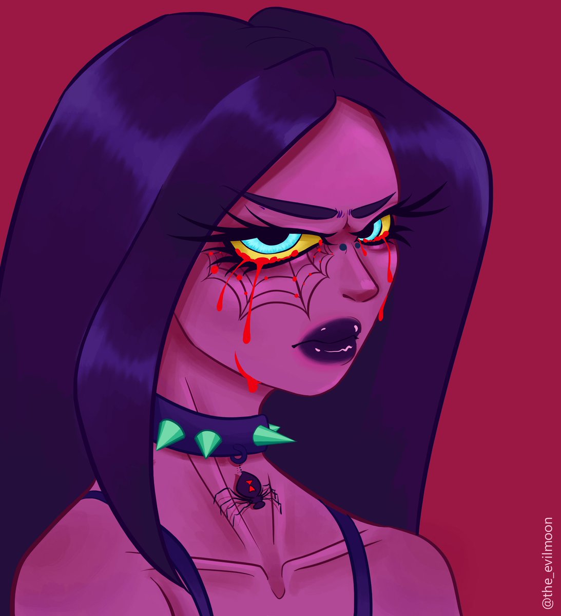 TheEvilMoon_'s tweet photo. I haven't posted in a while, but I wanted to play with colors and this came out xd

#oc #art #digitalart #emogirl #gothgirl #gothic #fyp #fy #fypage #colors #OC https://t.co/3Xwv0955RN