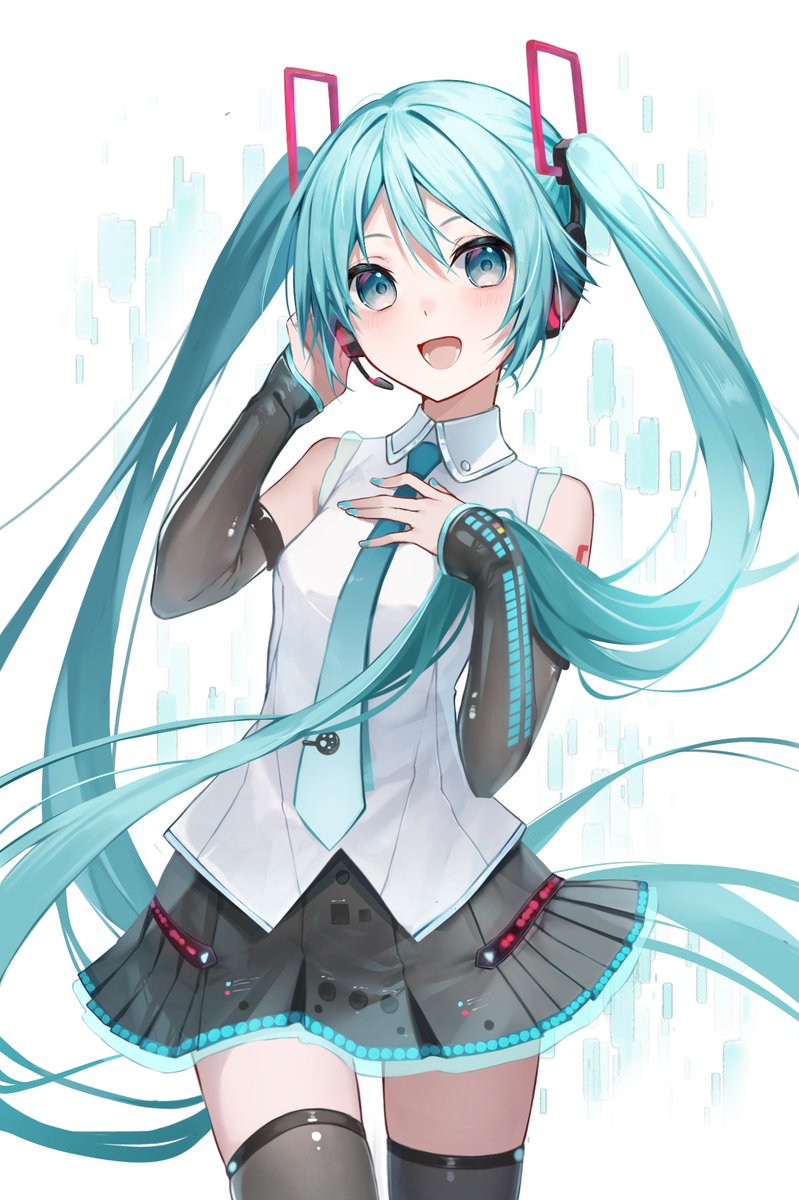 NTミクとV4Xミク並べるととても良い… #初音ミク