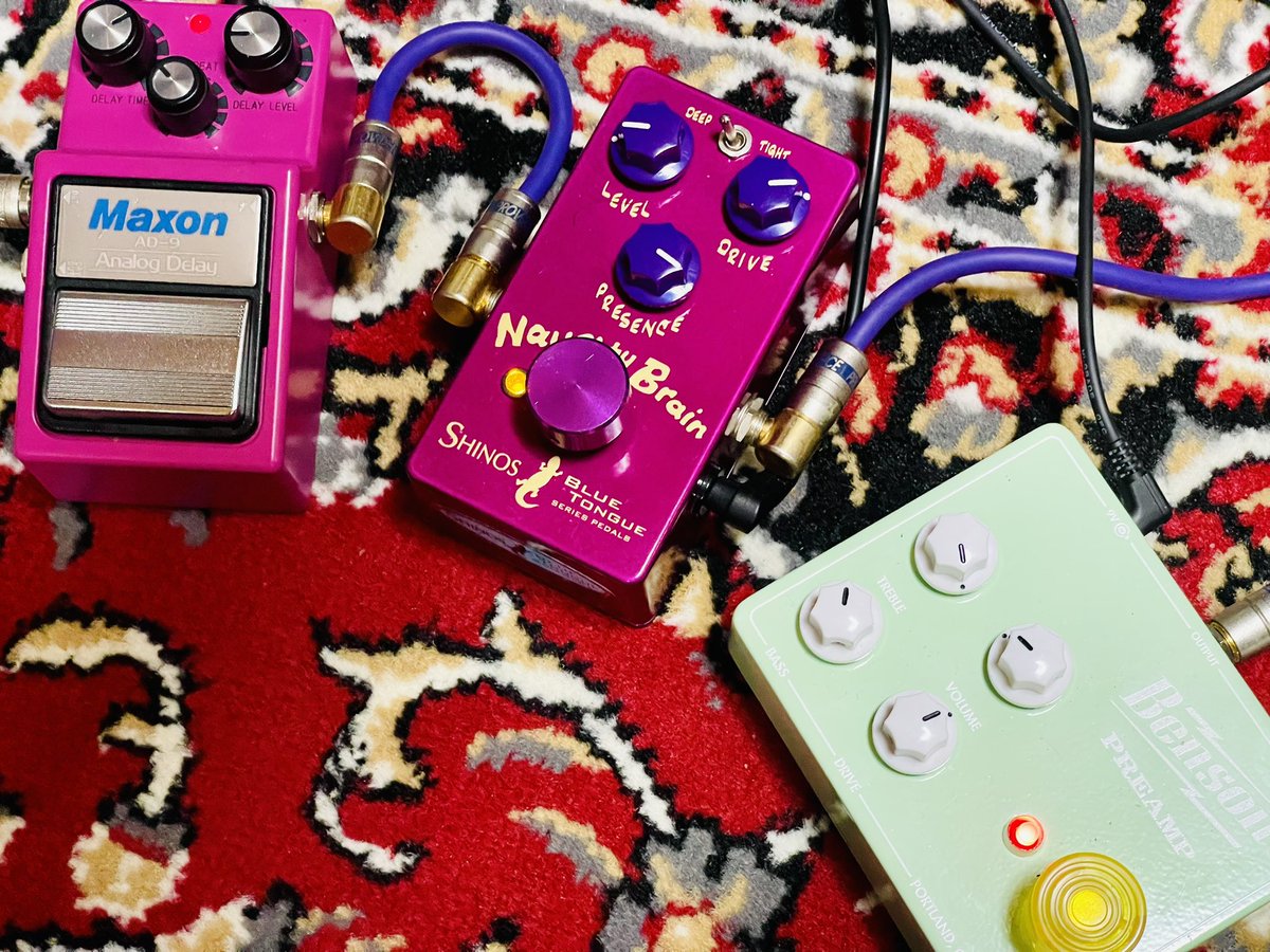 boogie_naokichi's tweet image. 最近のお気に入りの組み合わせ！

#エフェクター
#Benson
#SHINOS
#Maxon