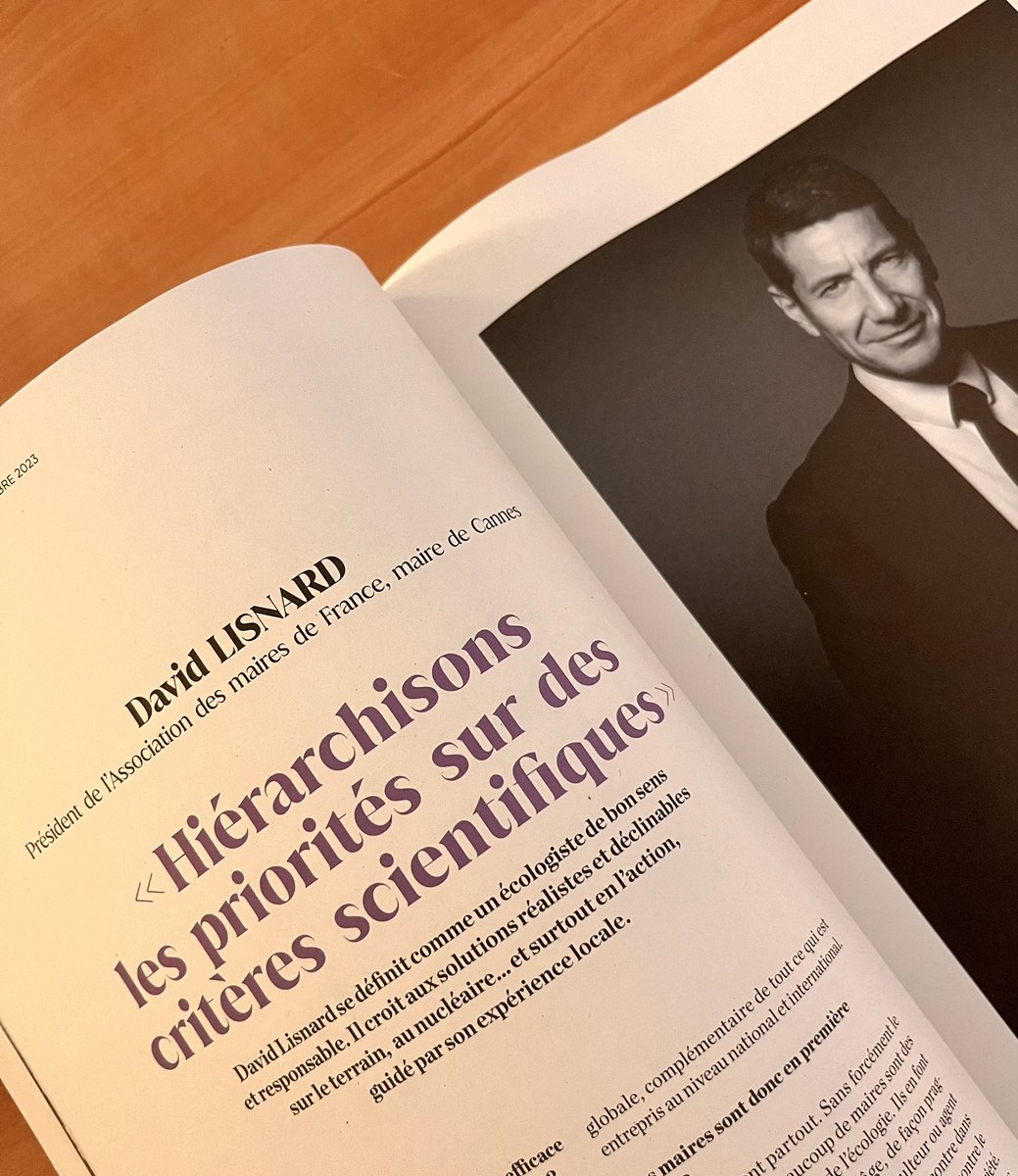 davidlisnard's tweet photo. À lire dans le magazine « Écologie 360 », actuellement en kiosque. 
Une interview dans laquelle je parle d’écologie réaliste et responsable, des actions à mettre en œuvre pour relever efficacement ce defi majeur de l’époque. 
Bon dimanche et bonne lecture à vous https://t.co/74fSW9BylV