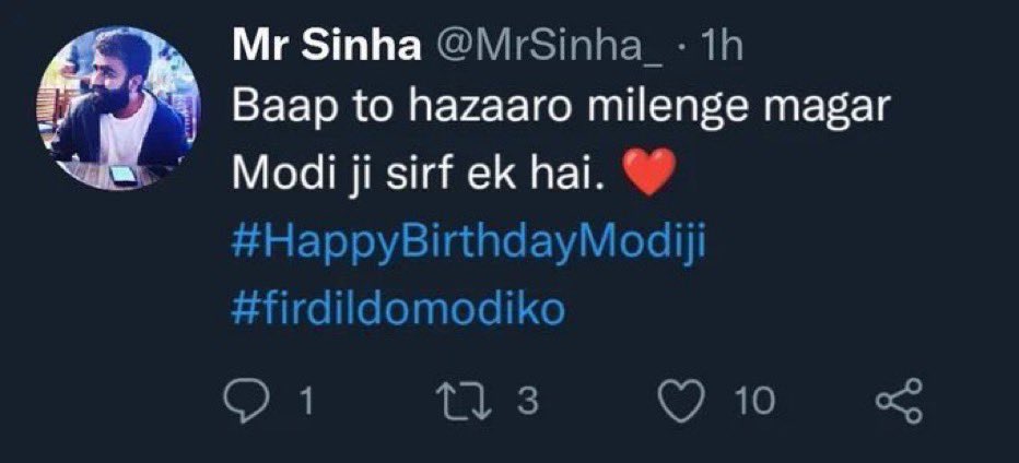 error040290's tweet image. Isko hazaar baap dilva do Modiji.
#HappyBdayModiJi #Dildomodiko