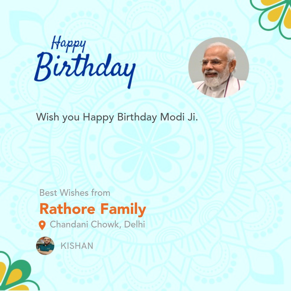 Happy Birthday <a href="/narendramodi/">Narendra Modi</a> Ji.
#HappyBdayModiJi