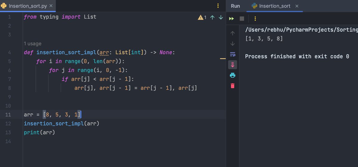 ManiacAlgo's tweet image. #DataStructure #Algorithms #leetcode
🔥Sweet and sort #insertionSort #computing #CloudComputing #technology #tech #webdesign #development #computer #backend #NodeJS #Serverless #programming #python #development #dev #developers #programming #JS #optimize #javascript #code