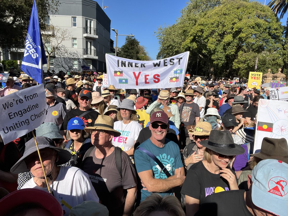 Too many people to guess the number at Sydney  #WalkForYes
