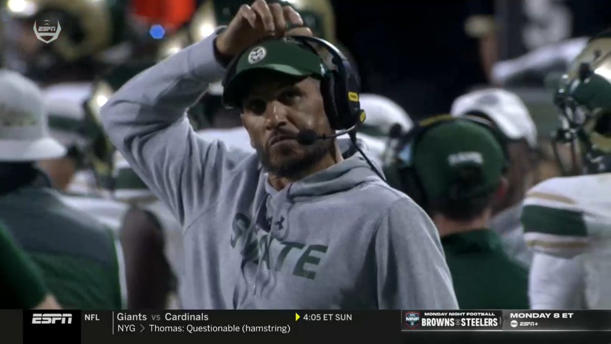 MaxIonno's tweet image. Reaction to getting cooked... 😂#CSUvsCU #CFB #coloradofootball #colorado