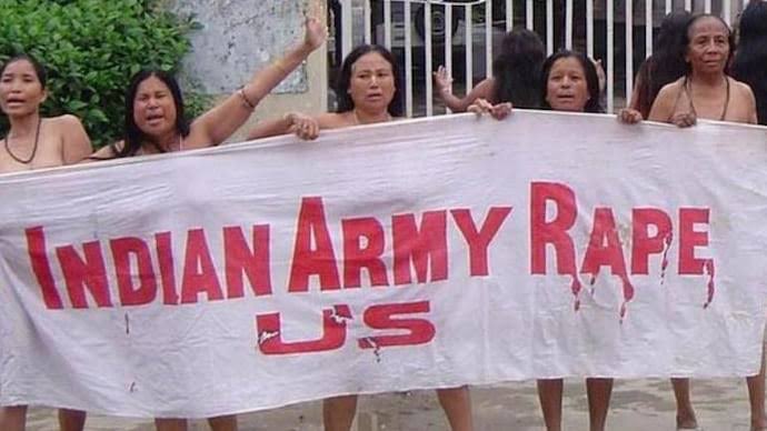 This protest shook the whole nation. It shook the entire world. 

These mothers abruptly shed every piece of clothing and protested in-front of the Assam Rifles stationed at the Kangla Fort, then. 

When they protested and shook the world, they did it for EVERY women in Manipur,