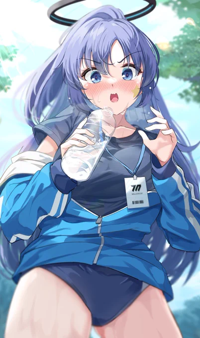(せ、せせ先生が一口飲ん…か、間接キ…!)#ブルアカ 