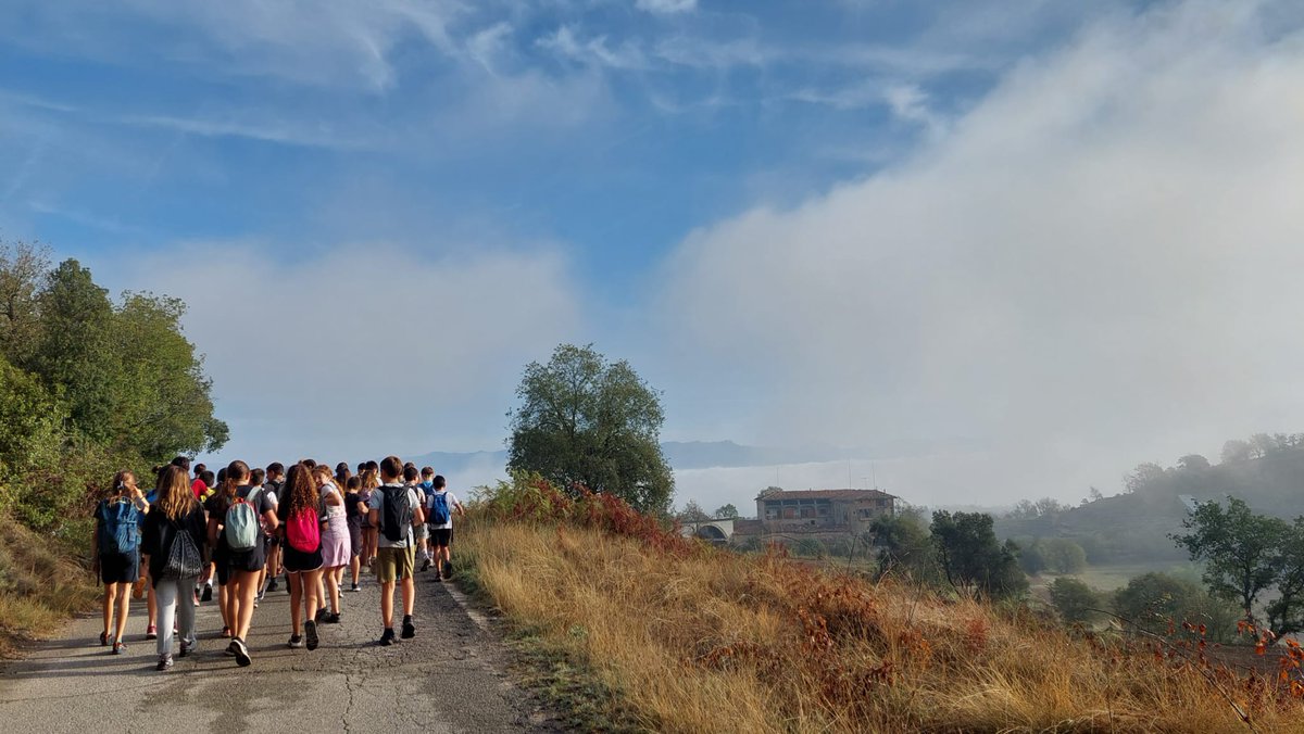 Sortida a Sant Martí Xic, la primera de 1r d'ESO